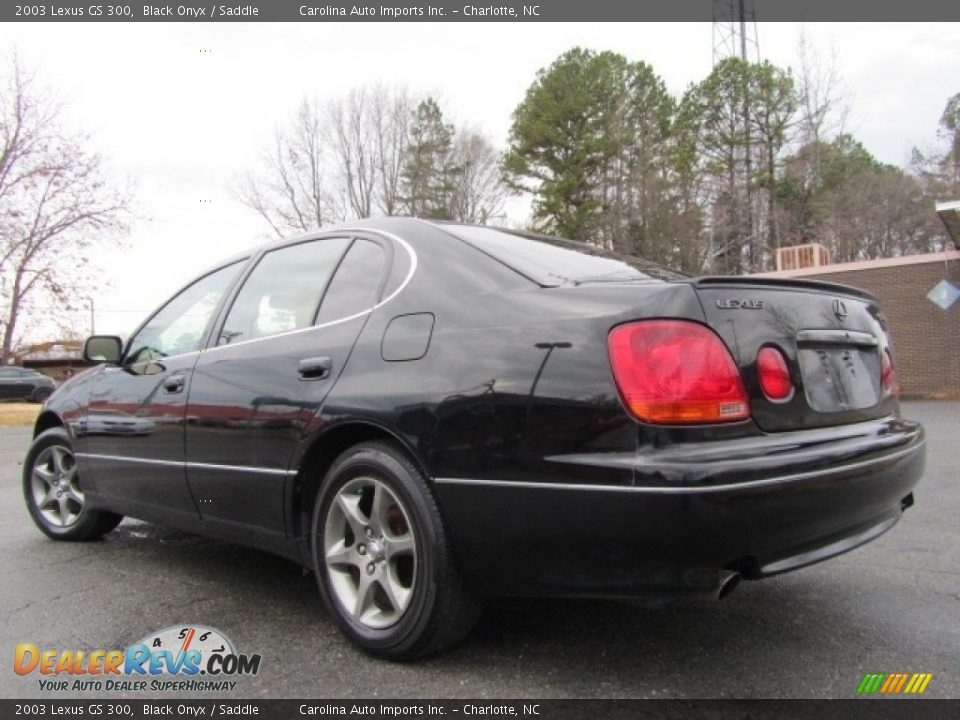 2003 Lexus GS 300 Black Onyx / Saddle Photo #8