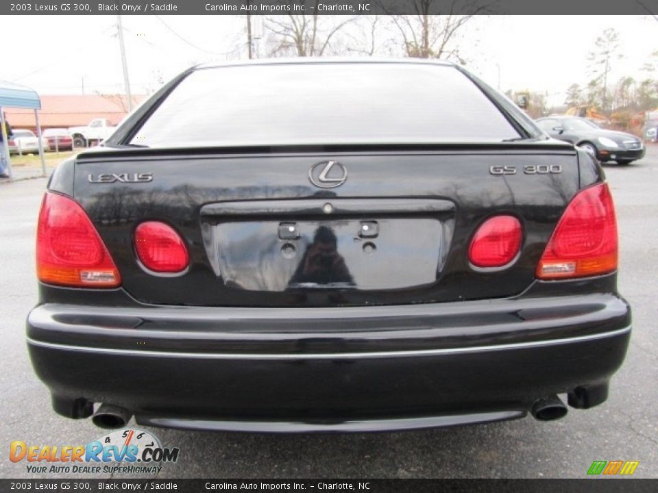 2003 Lexus GS 300 Black Onyx / Saddle Photo #9
