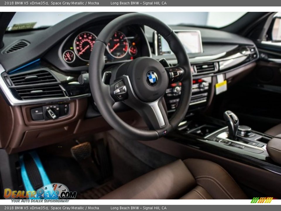 2018 BMW X5 xDrive35d Space Gray Metallic / Mocha Photo #6