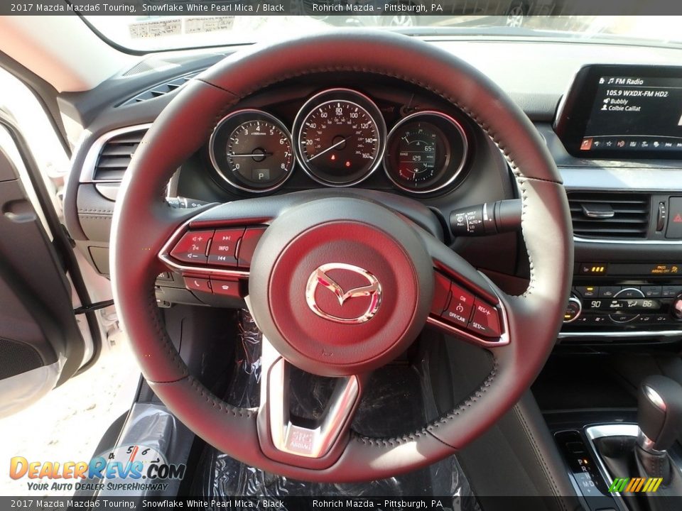 2017 Mazda Mazda6 Touring Snowflake White Pearl Mica / Black Photo #11
