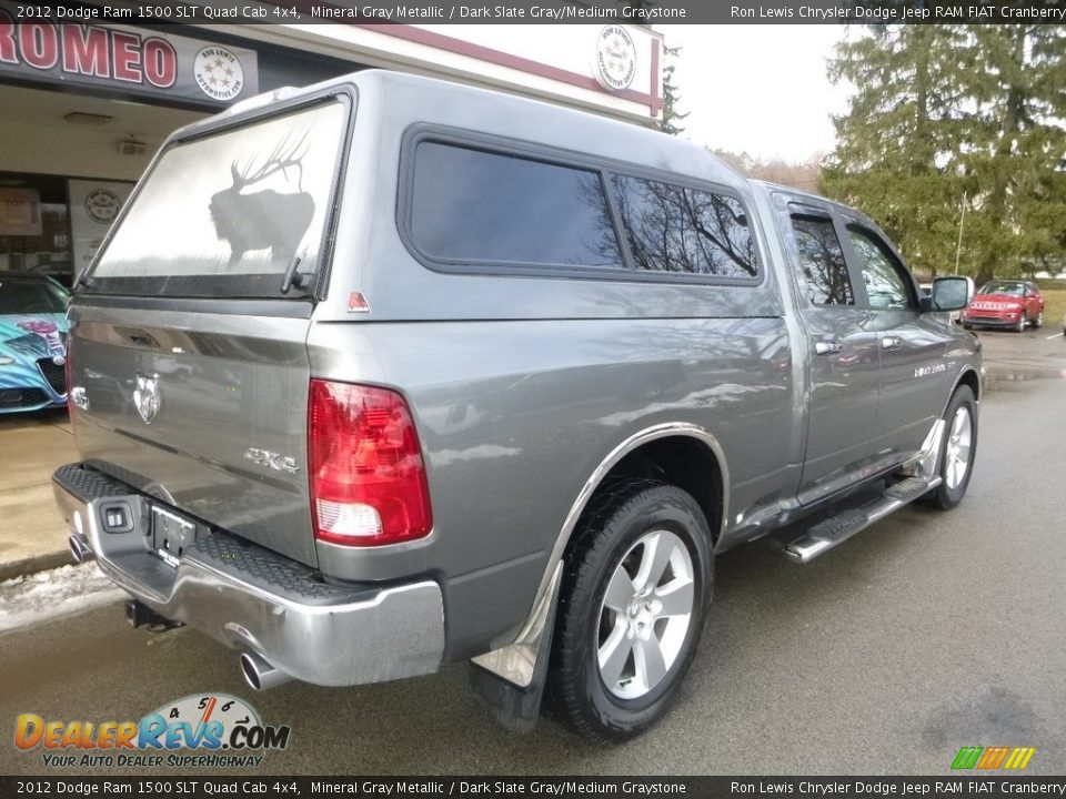 2012 Dodge Ram 1500 SLT Quad Cab 4x4 Mineral Gray Metallic / Dark Slate Gray/Medium Graystone Photo #2