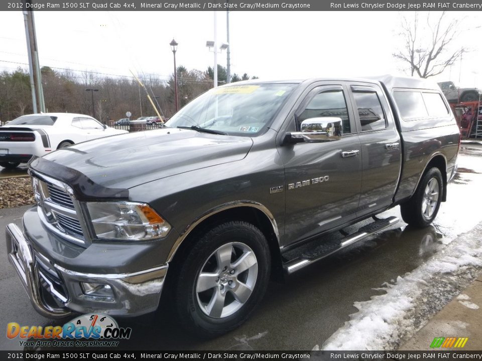 2012 Dodge Ram 1500 SLT Quad Cab 4x4 Mineral Gray Metallic / Dark Slate Gray/Medium Graystone Photo #5