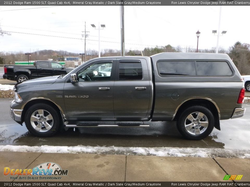 2012 Dodge Ram 1500 SLT Quad Cab 4x4 Mineral Gray Metallic / Dark Slate Gray/Medium Graystone Photo #6