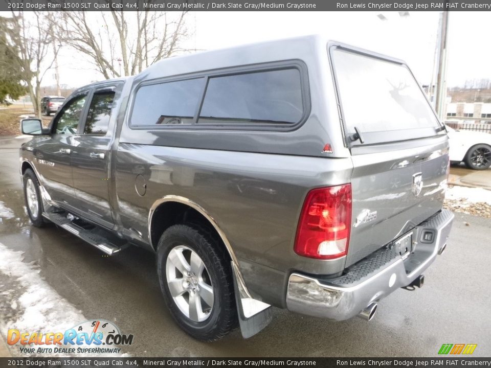 2012 Dodge Ram 1500 SLT Quad Cab 4x4 Mineral Gray Metallic / Dark Slate Gray/Medium Graystone Photo #7