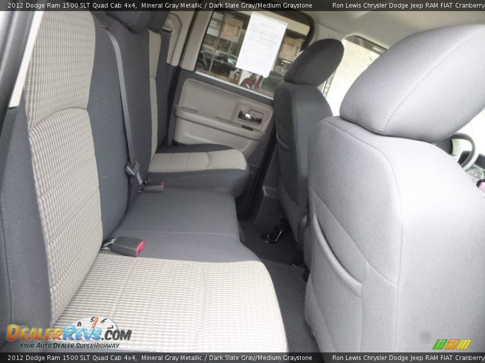 2012 Dodge Ram 1500 SLT Quad Cab 4x4 Mineral Gray Metallic / Dark Slate Gray/Medium Graystone Photo #10