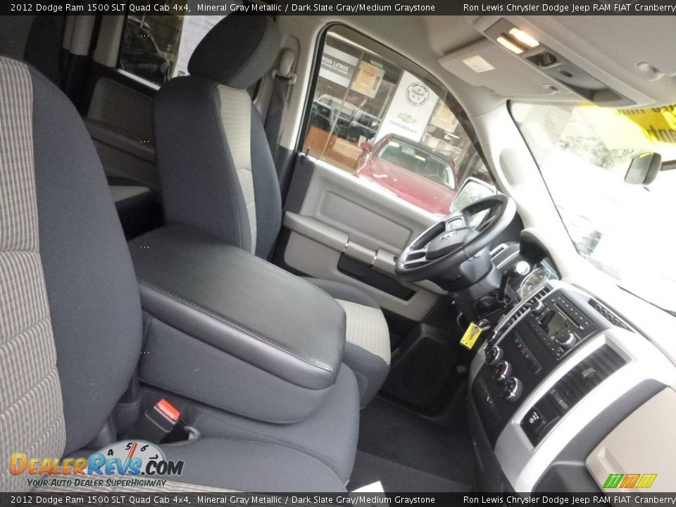 2012 Dodge Ram 1500 SLT Quad Cab 4x4 Mineral Gray Metallic / Dark Slate Gray/Medium Graystone Photo #11