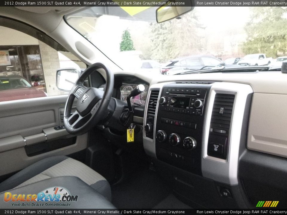 2012 Dodge Ram 1500 SLT Quad Cab 4x4 Mineral Gray Metallic / Dark Slate Gray/Medium Graystone Photo #12