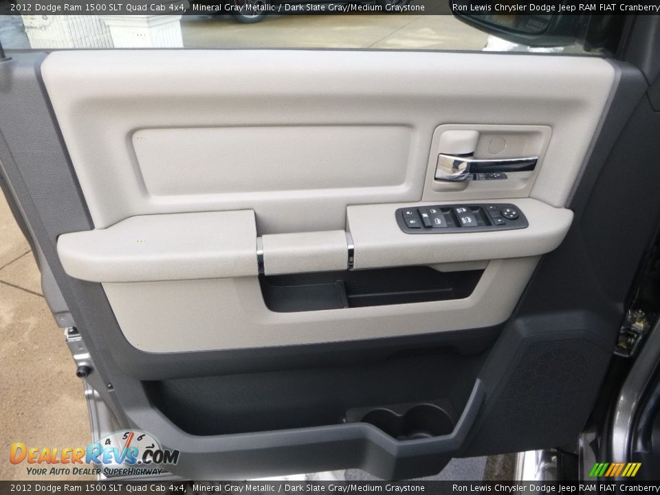 2012 Dodge Ram 1500 SLT Quad Cab 4x4 Mineral Gray Metallic / Dark Slate Gray/Medium Graystone Photo #13