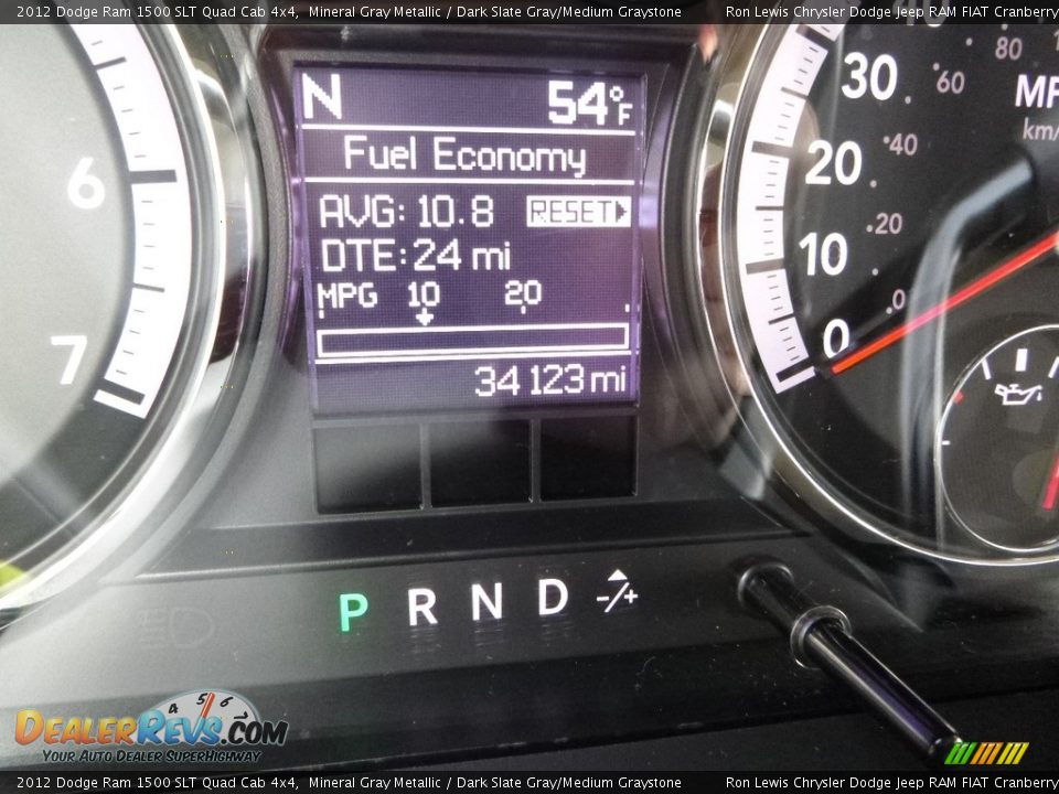 2012 Dodge Ram 1500 SLT Quad Cab 4x4 Mineral Gray Metallic / Dark Slate Gray/Medium Graystone Photo #17