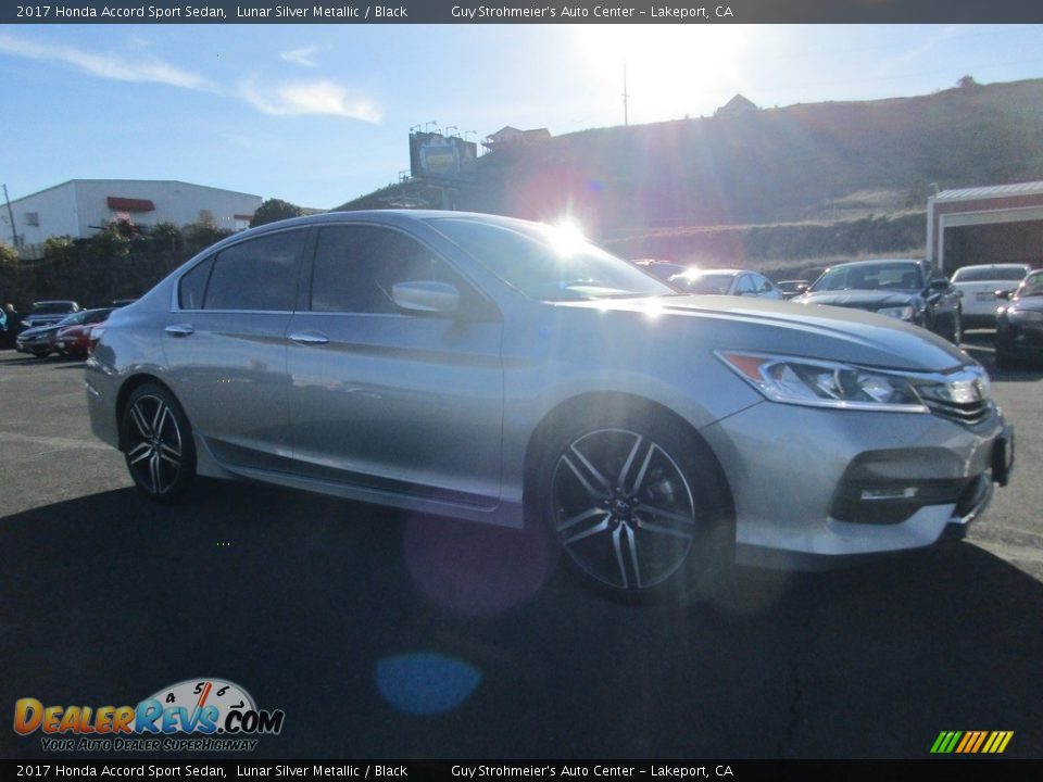 2017 Honda Accord Sport Sedan Lunar Silver Metallic / Black Photo #1