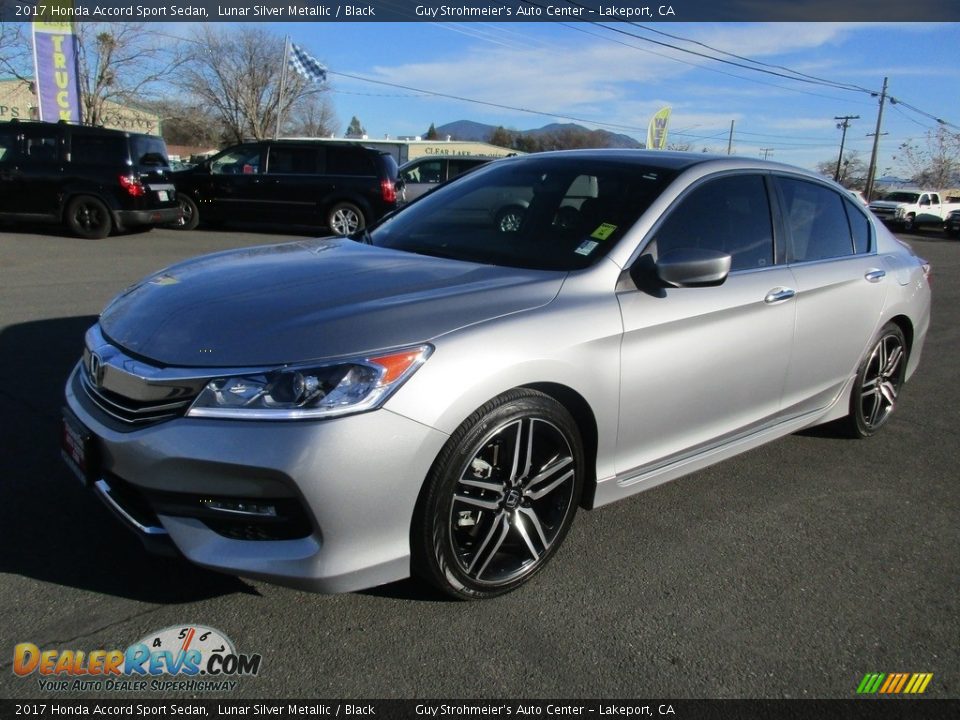 2017 Honda Accord Sport Sedan Lunar Silver Metallic / Black Photo #3