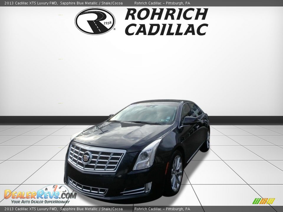 2013 Cadillac XTS Luxury FWD Sapphire Blue Metallic / Shale/Cocoa Photo #1