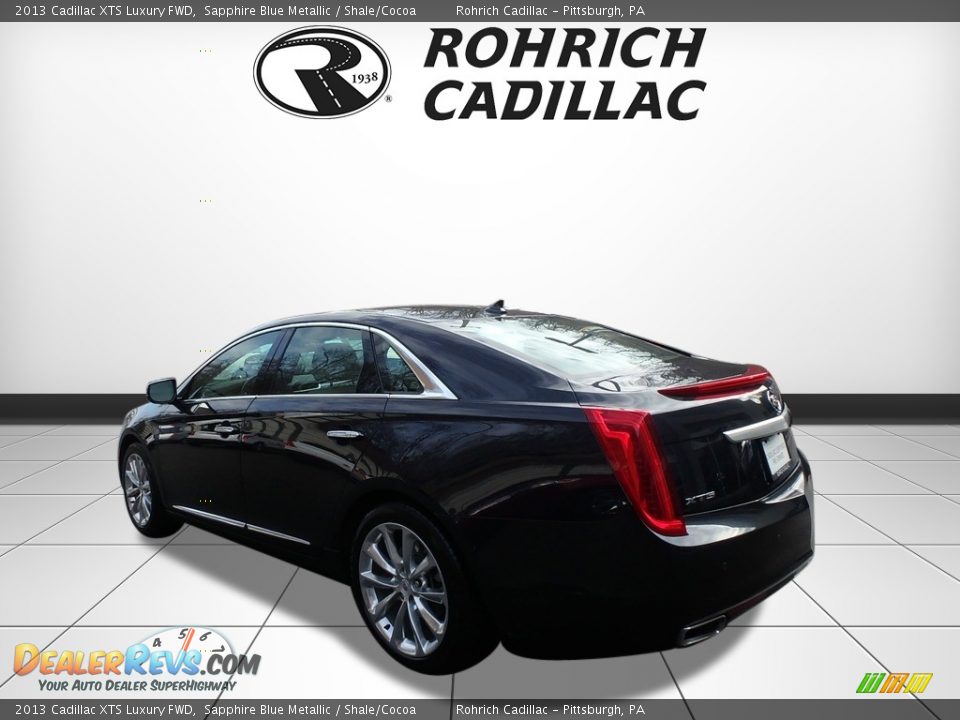 2013 Cadillac XTS Luxury FWD Sapphire Blue Metallic / Shale/Cocoa Photo #3