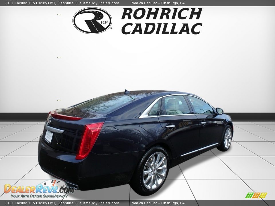 2013 Cadillac XTS Luxury FWD Sapphire Blue Metallic / Shale/Cocoa Photo #5