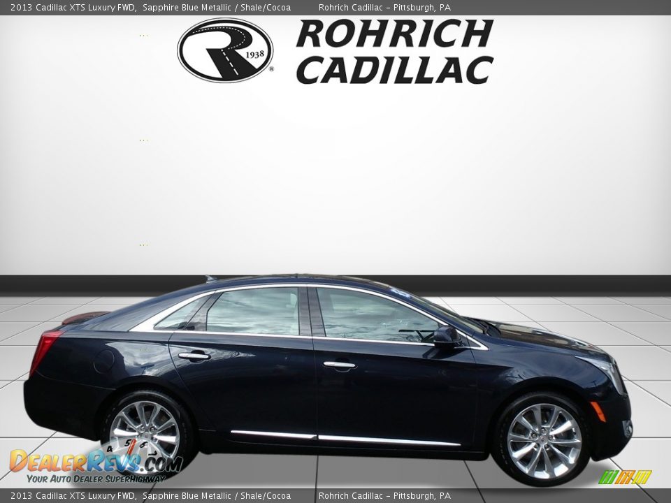 2013 Cadillac XTS Luxury FWD Sapphire Blue Metallic / Shale/Cocoa Photo #6