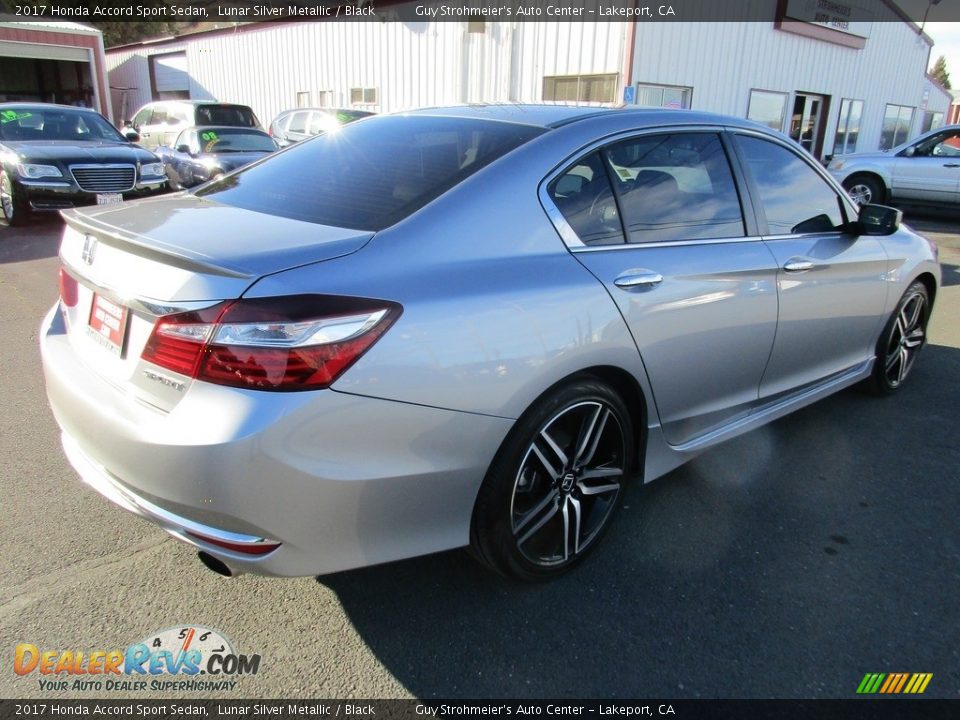2017 Honda Accord Sport Sedan Lunar Silver Metallic / Black Photo #7