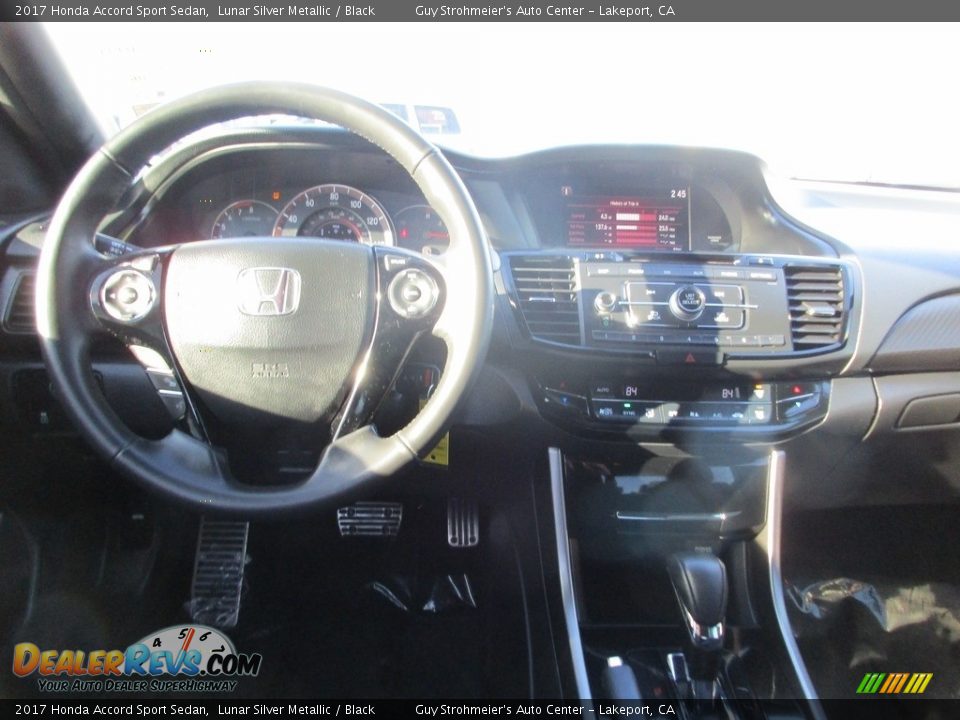 2017 Honda Accord Sport Sedan Lunar Silver Metallic / Black Photo #10