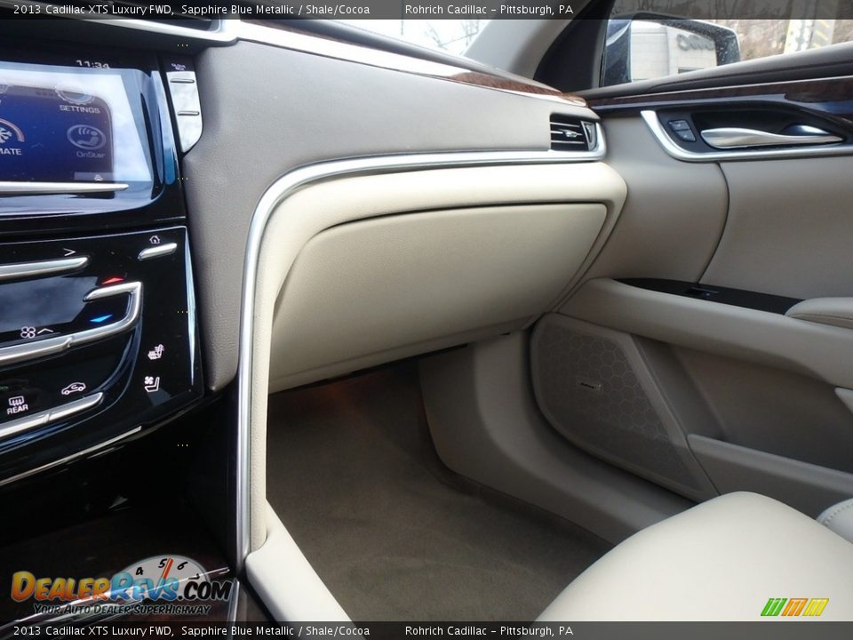 2013 Cadillac XTS Luxury FWD Sapphire Blue Metallic / Shale/Cocoa Photo #21