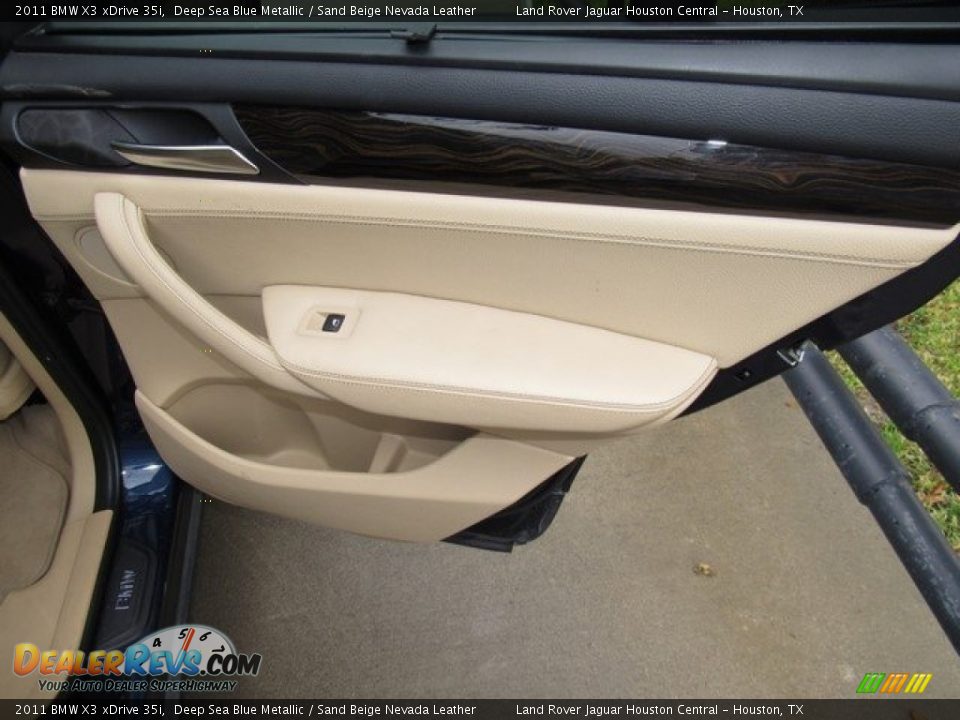 2011 BMW X3 xDrive 35i Deep Sea Blue Metallic / Sand Beige Nevada Leather Photo #20