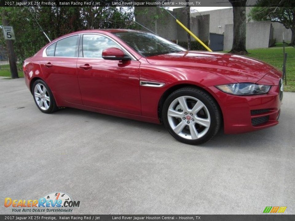 2017 Jaguar XE 25t Prestige Italian Racing Red / Jet Photo #1