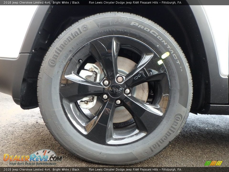 2018 Jeep Cherokee Limited 4x4 Bright White / Black Photo #9