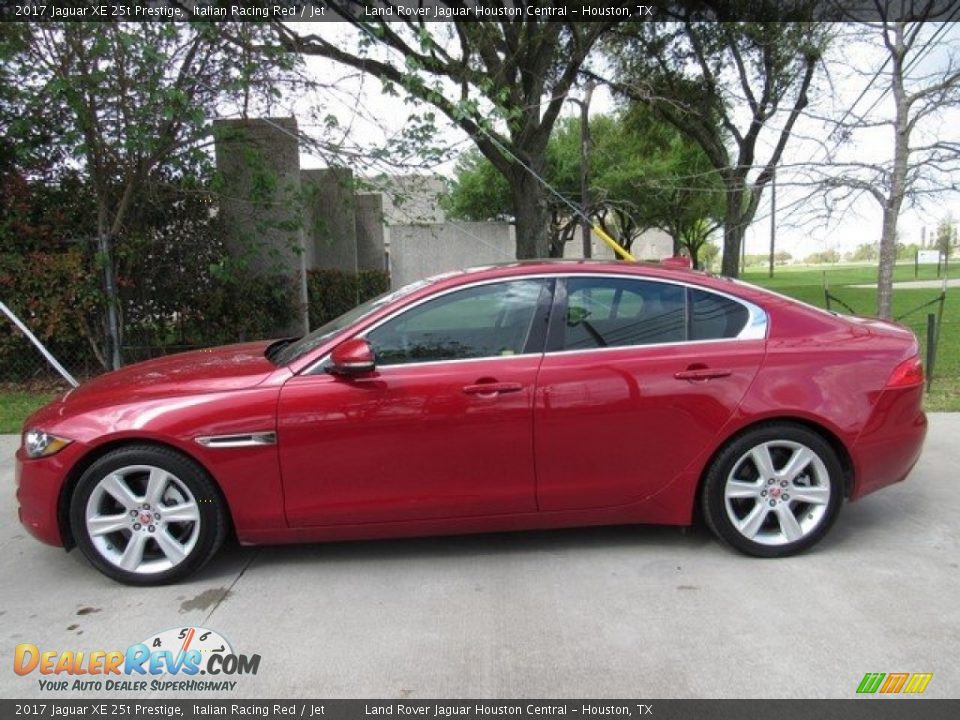 2017 Jaguar XE 25t Prestige Italian Racing Red / Jet Photo #11