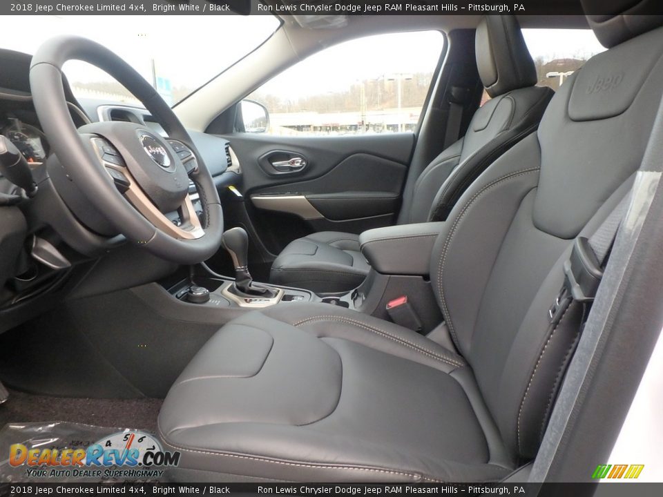 2018 Jeep Cherokee Limited 4x4 Bright White / Black Photo #10