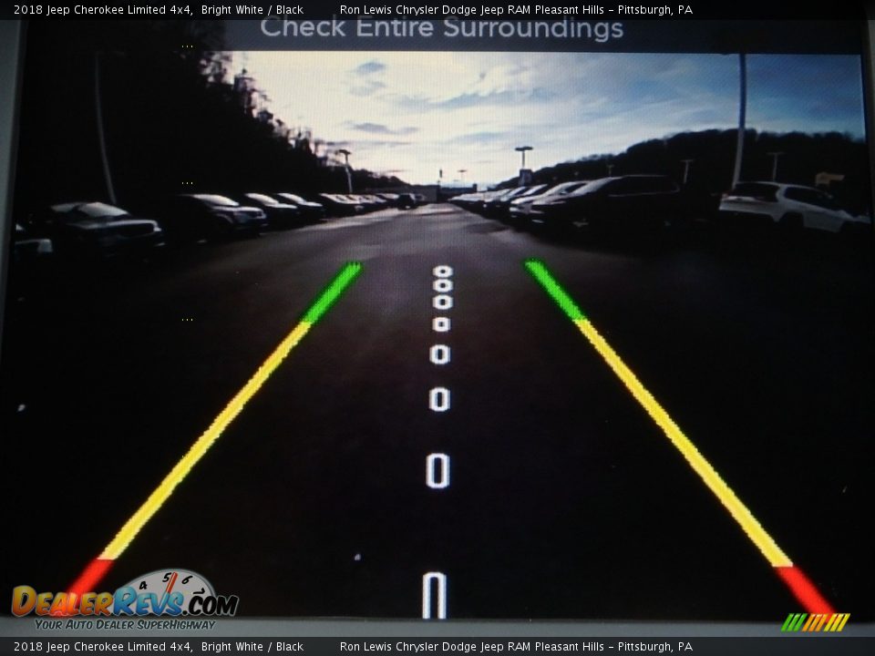 2018 Jeep Cherokee Limited 4x4 Bright White / Black Photo #18