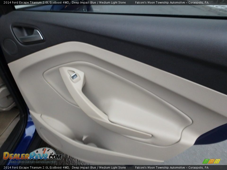 2014 Ford Escape Titanium 2.0L EcoBoost 4WD Deep Impact Blue / Medium Light Stone Photo #15
