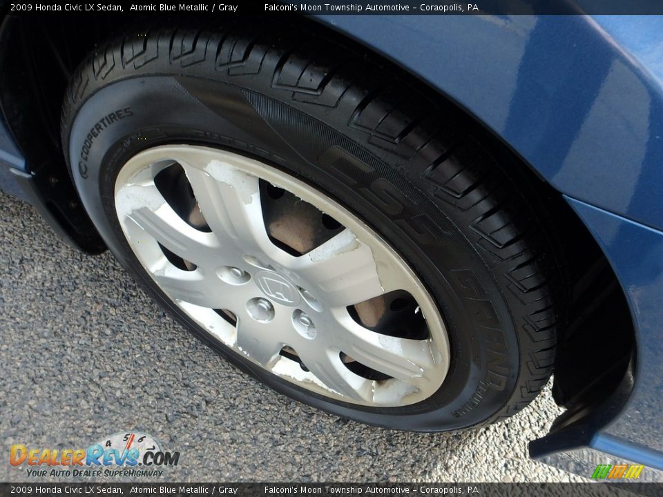 2009 Honda Civic LX Sedan Atomic Blue Metallic / Gray Photo #9