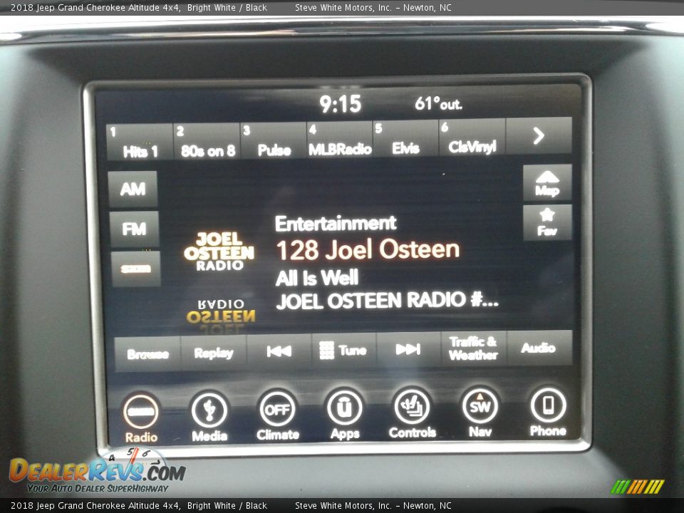 2018 Jeep Grand Cherokee Altitude 4x4 Bright White / Black Photo #20