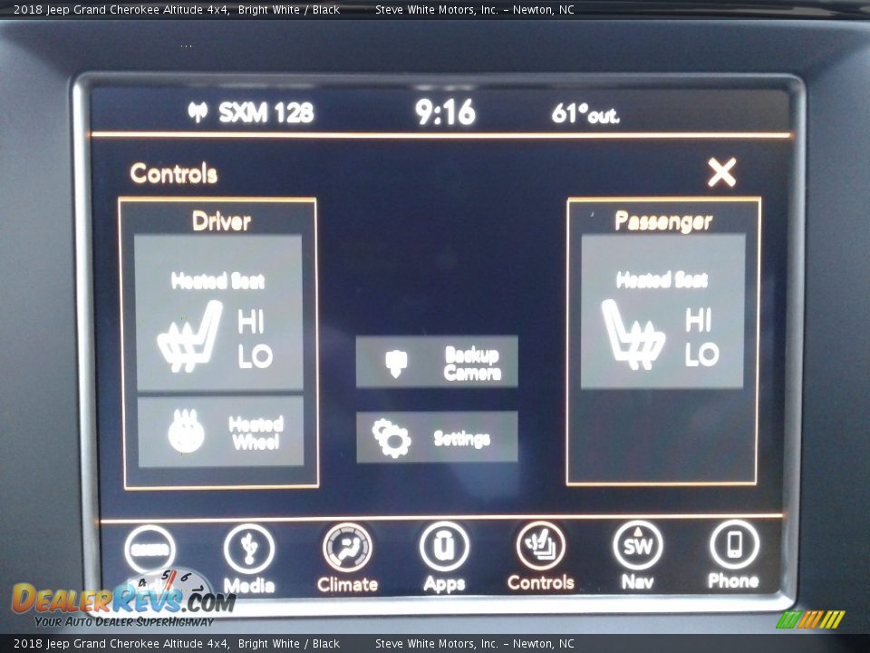 2018 Jeep Grand Cherokee Altitude 4x4 Bright White / Black Photo #23