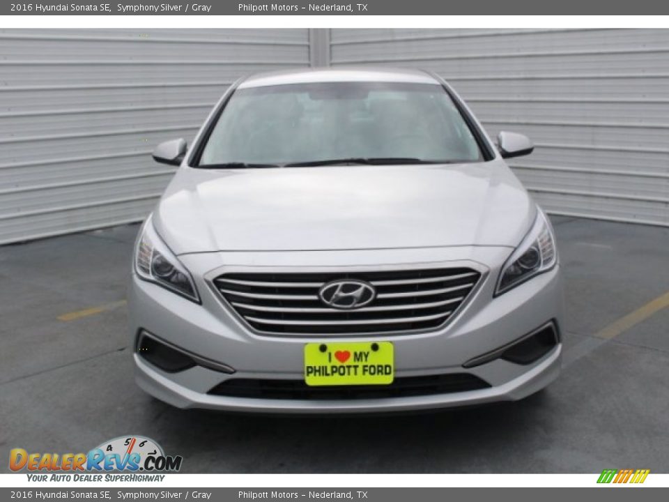 2016 Hyundai Sonata SE Symphony Silver / Gray Photo #2