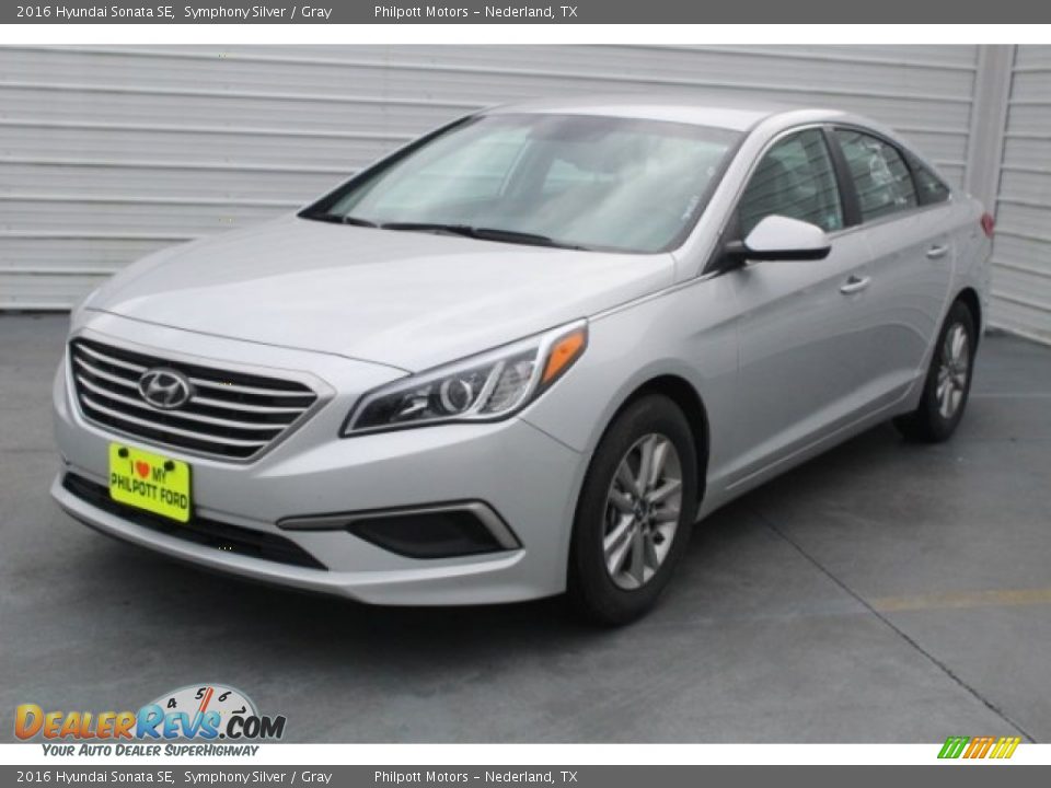 2016 Hyundai Sonata SE Symphony Silver / Gray Photo #3