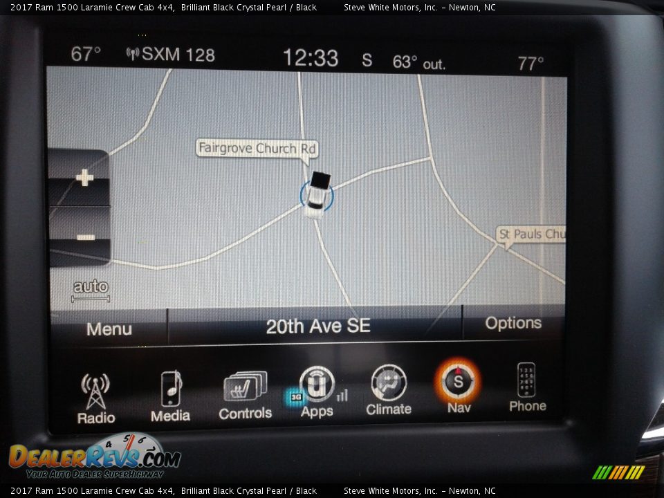 2017 Ram 1500 Laramie Crew Cab 4x4 Brilliant Black Crystal Pearl / Black Photo #24