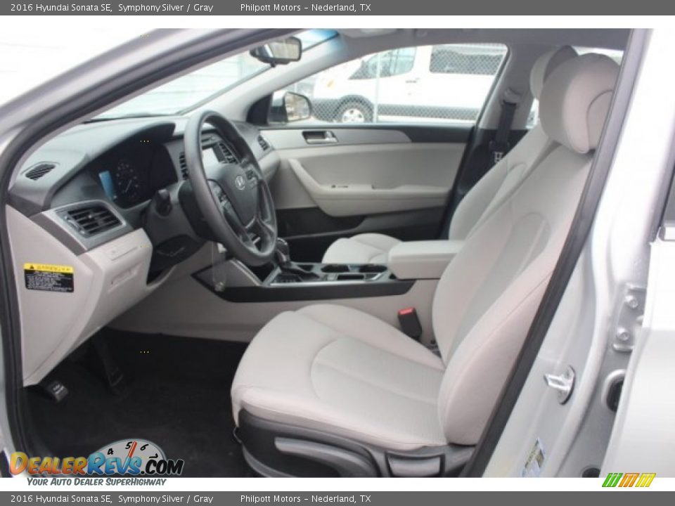 2016 Hyundai Sonata SE Symphony Silver / Gray Photo #15