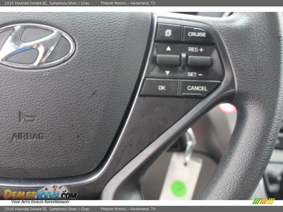 2016 Hyundai Sonata SE Symphony Silver / Gray Photo #21