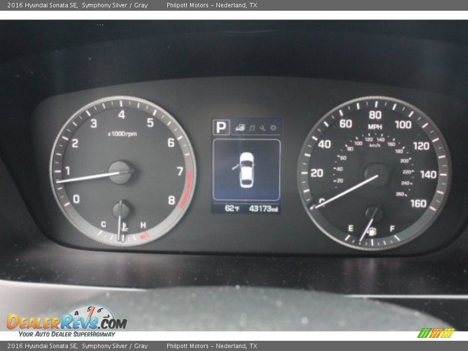 2016 Hyundai Sonata SE Symphony Silver / Gray Photo #22