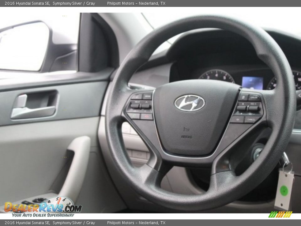 2016 Hyundai Sonata SE Symphony Silver / Gray Photo #27