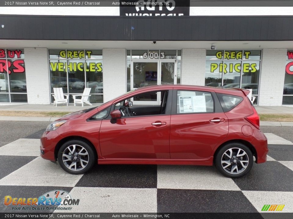 2017 Nissan Versa Note SR Cayenne Red / Charcoal Photo #1