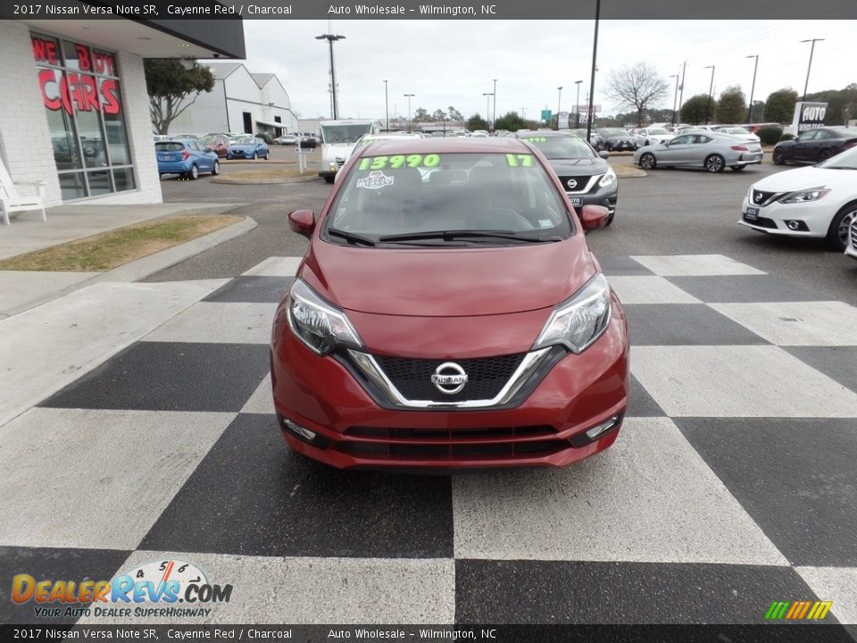 2017 Nissan Versa Note SR Cayenne Red / Charcoal Photo #2