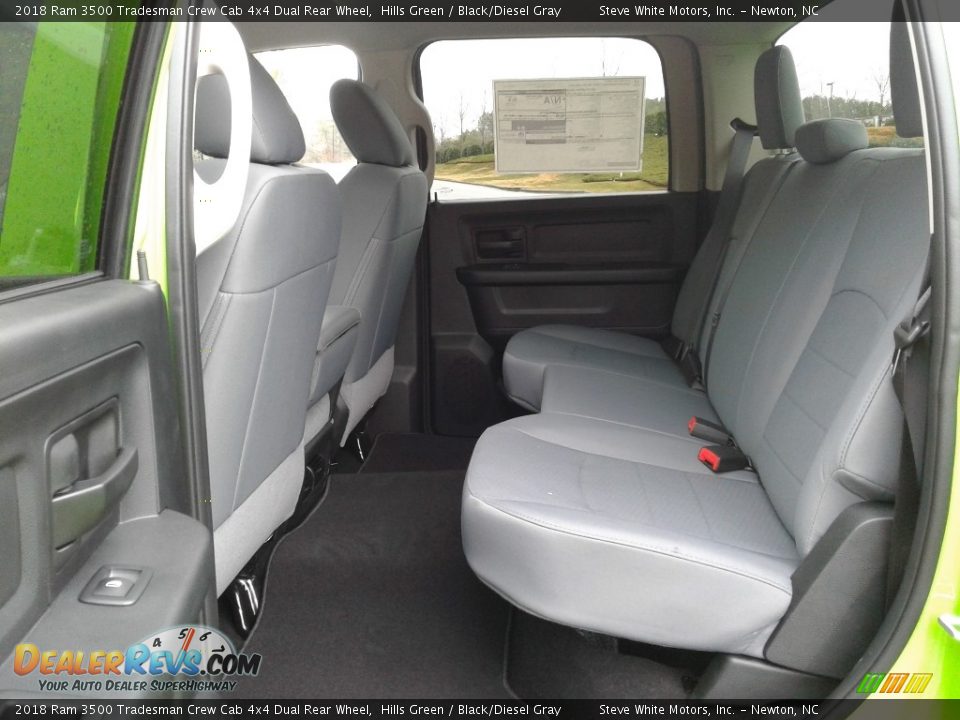 Rear Seat of 2018 Ram 3500 Tradesman Crew Cab 4x4 Dual Rear Wheel Photo #11