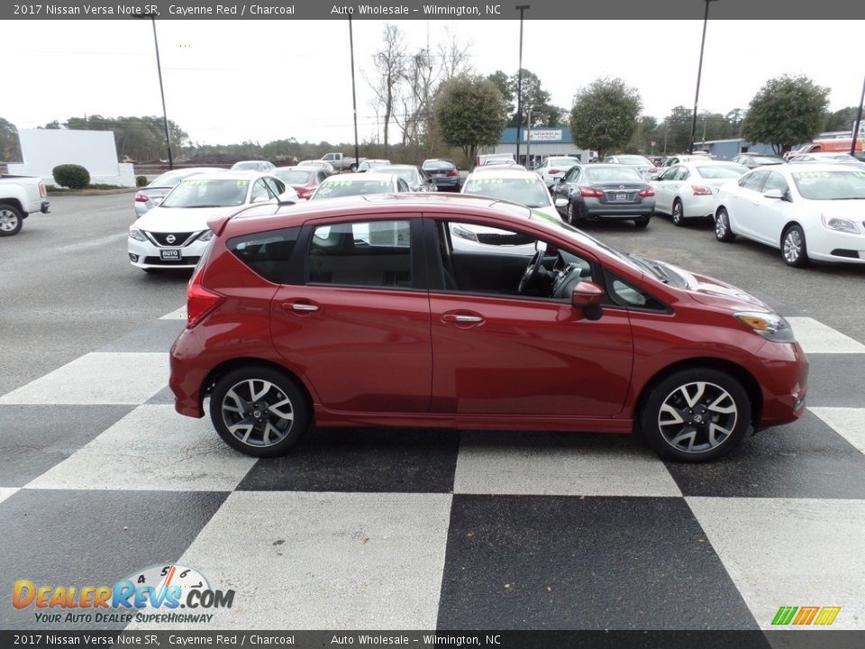 2017 Nissan Versa Note SR Cayenne Red / Charcoal Photo #3