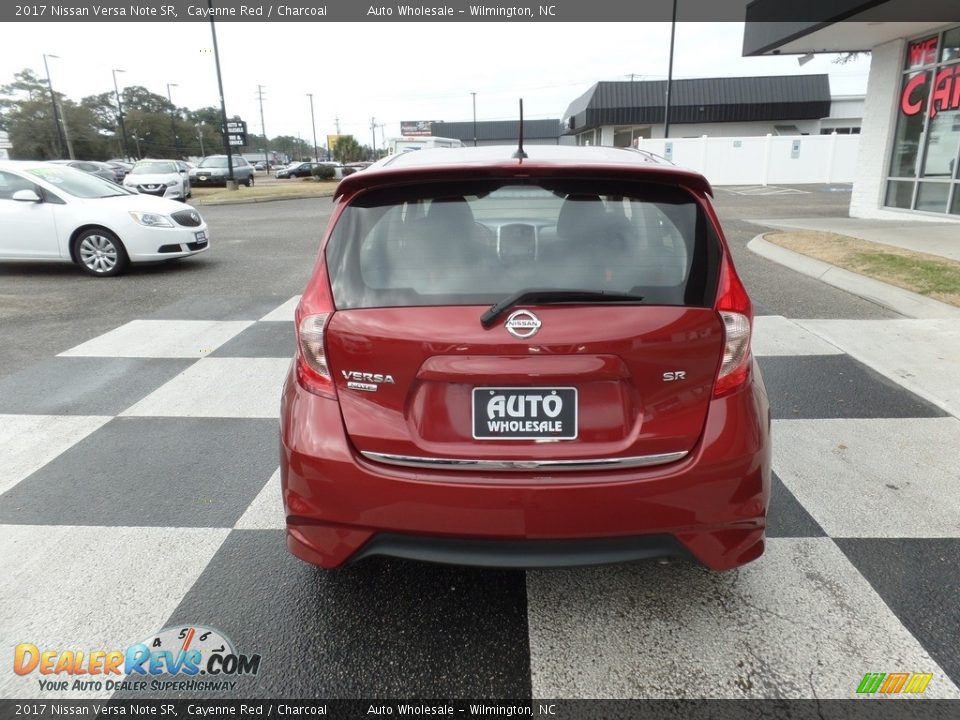 2017 Nissan Versa Note SR Cayenne Red / Charcoal Photo #4