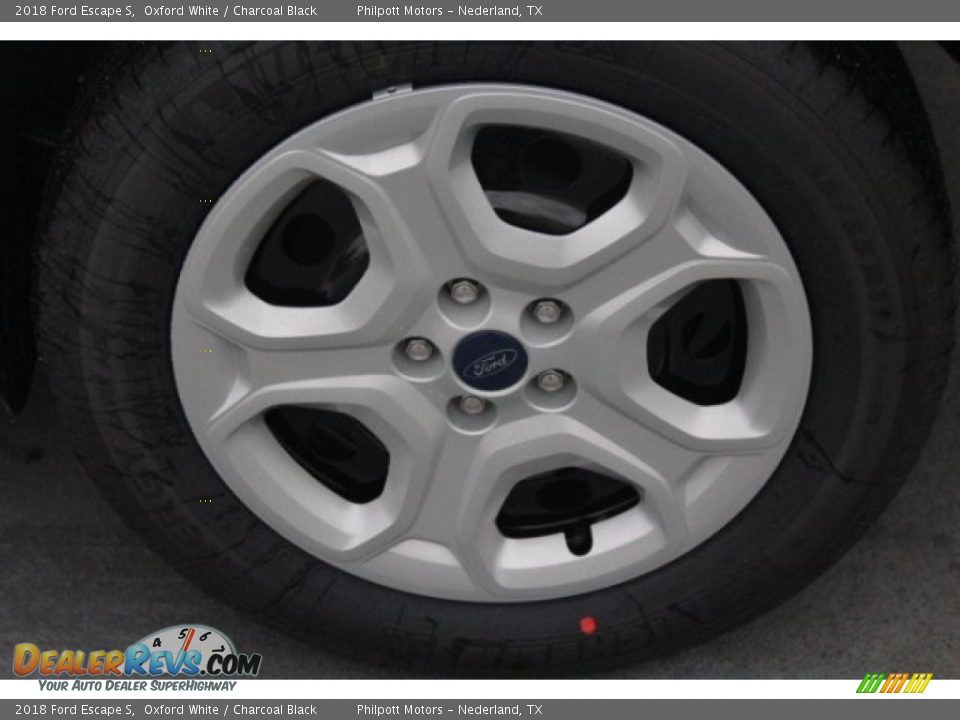 2018 Ford Escape S Oxford White / Charcoal Black Photo #6