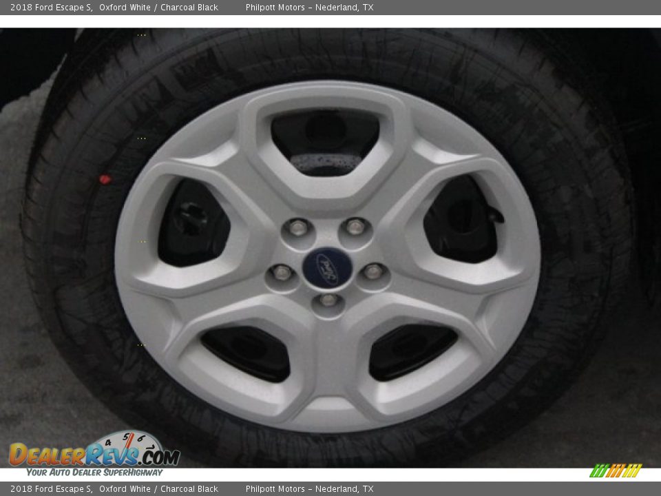 2018 Ford Escape S Oxford White / Charcoal Black Photo #10