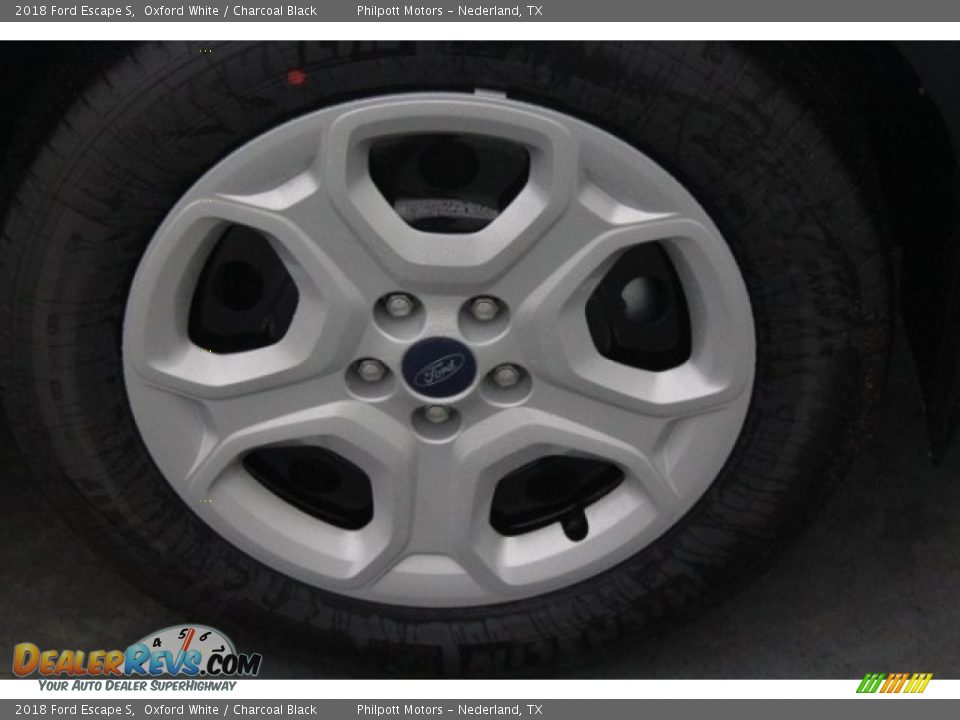 2018 Ford Escape S Oxford White / Charcoal Black Photo #11