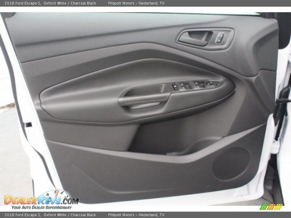 2018 Ford Escape S Oxford White / Charcoal Black Photo #13