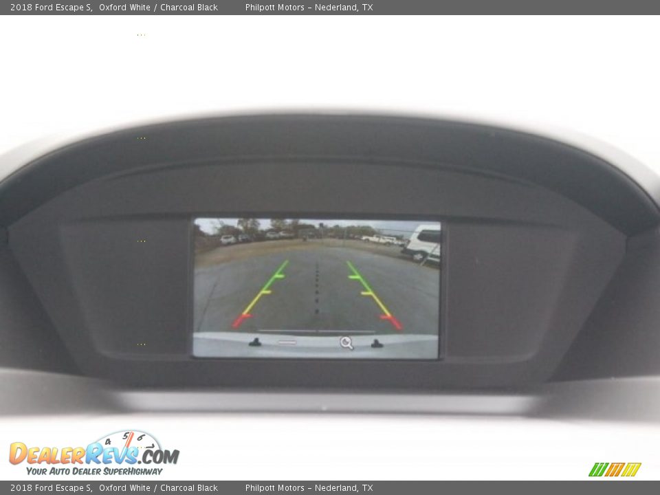 2018 Ford Escape S Oxford White / Charcoal Black Photo #16