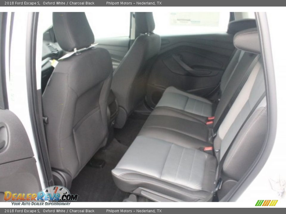 2018 Ford Escape S Oxford White / Charcoal Black Photo #25